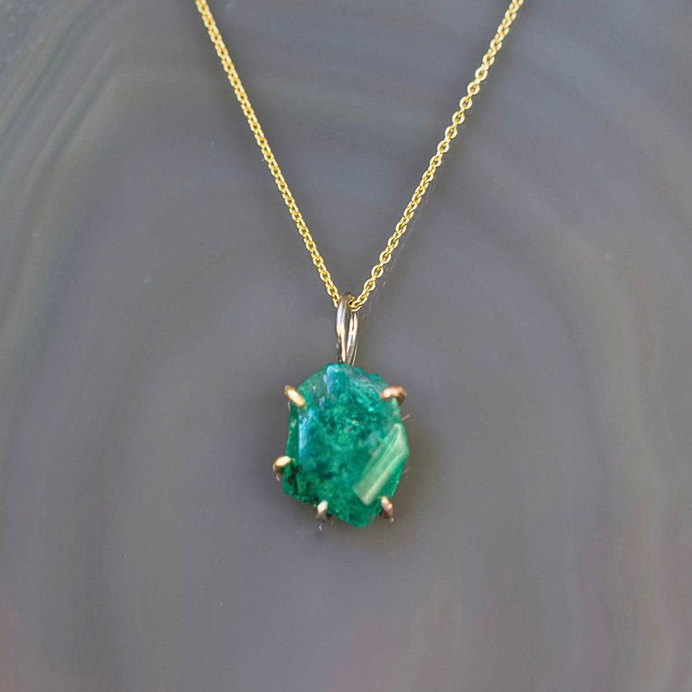 Zambian Emerald Medium Stone Pendant