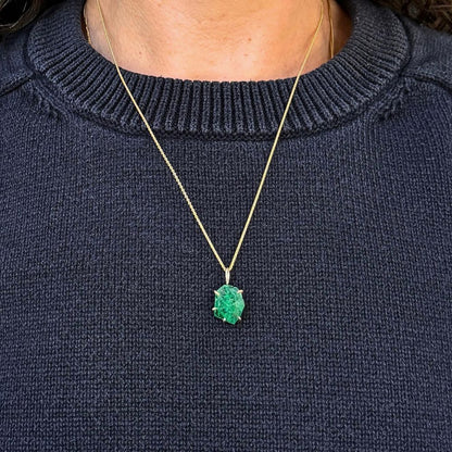 Zambian Emerald Medium Stone Pendant