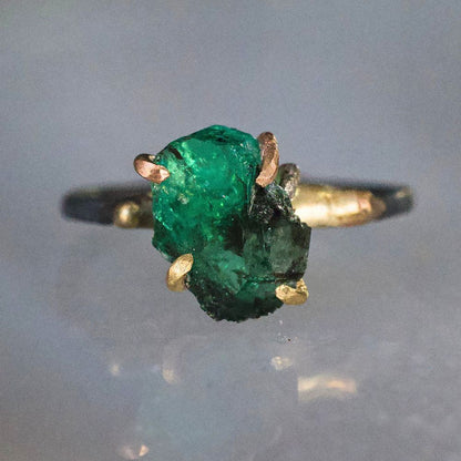 Zambian Emerald Medium Stone Ring