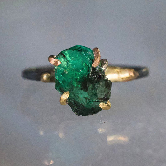 Zambian Emerald Medium Stone Ring
