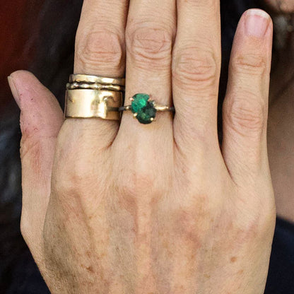 Zambian Emerald Medium Stone Ring