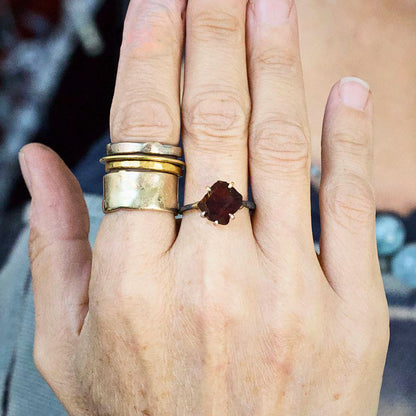 Garnet Medium Stone Ring
