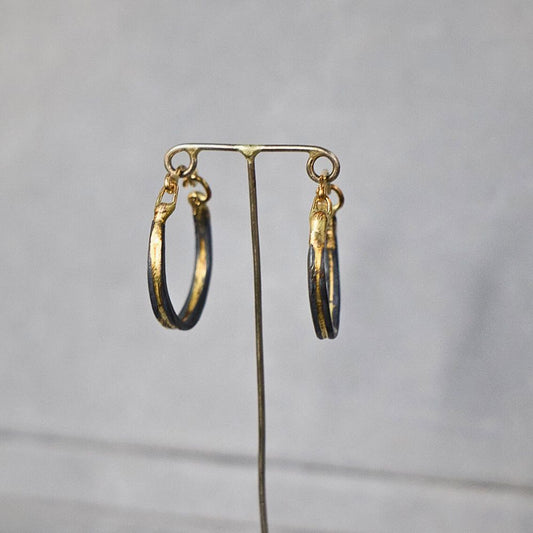 Cleopatra Large Gold and Silver Hoops