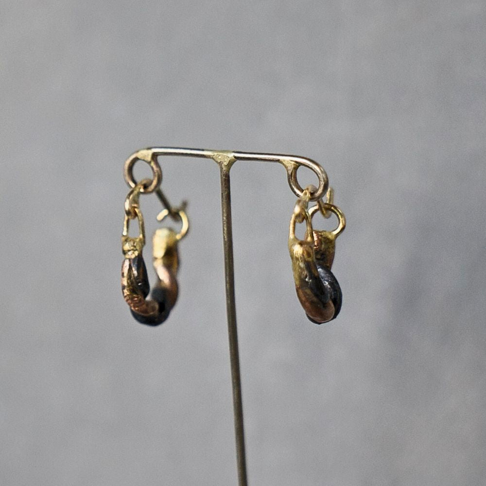 Maya Small Gold and Silver Hoops