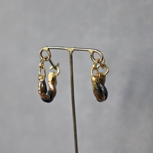 Maya Small Gold and Silver Hoops
