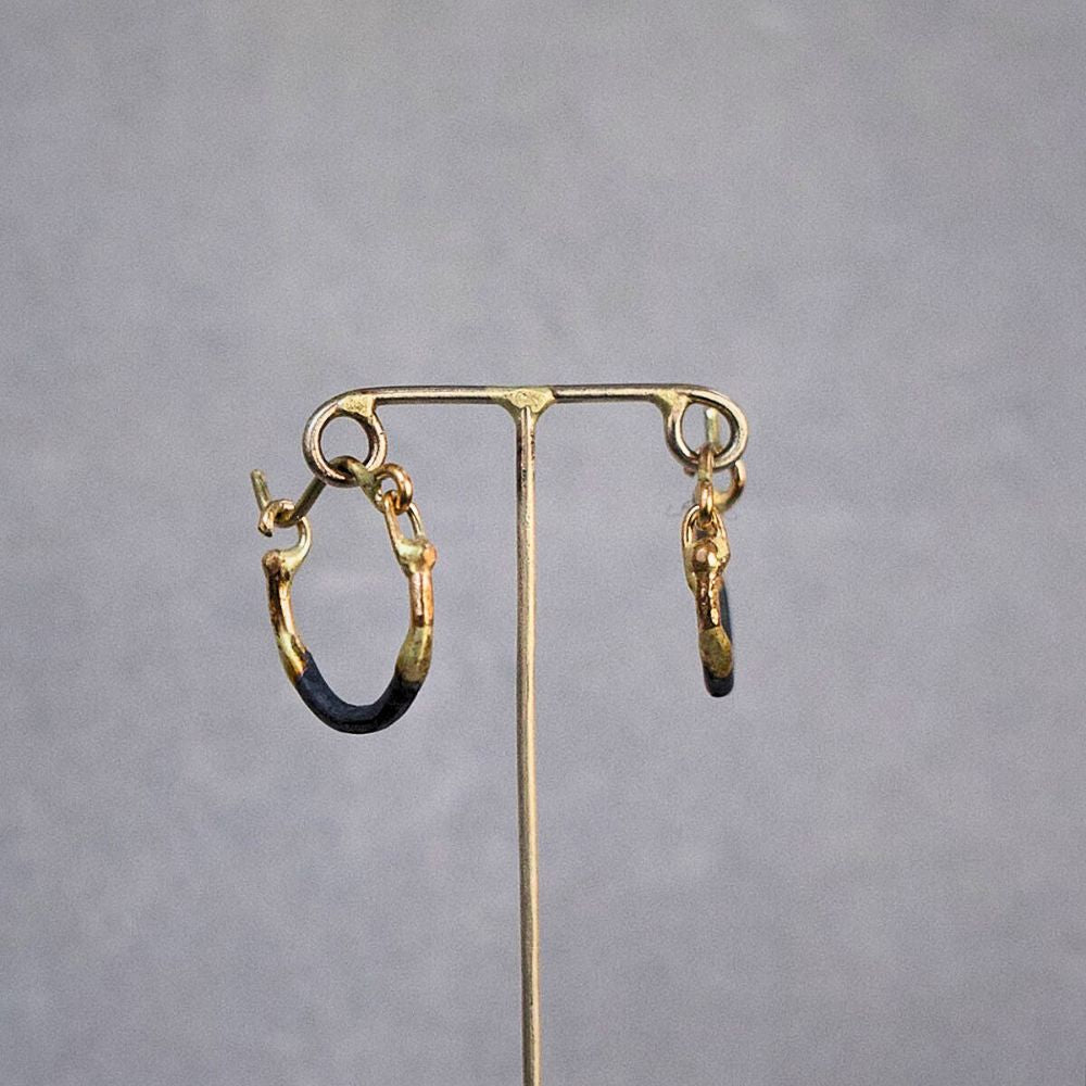 Madonna Small Gold and Silver Hoops