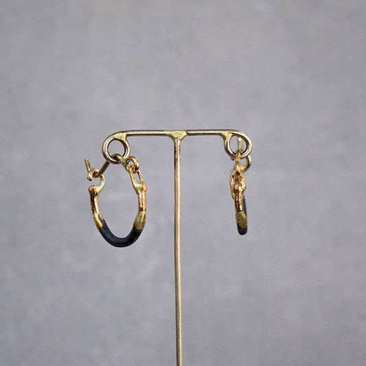 Madonna Small Gold and Silver Hoops