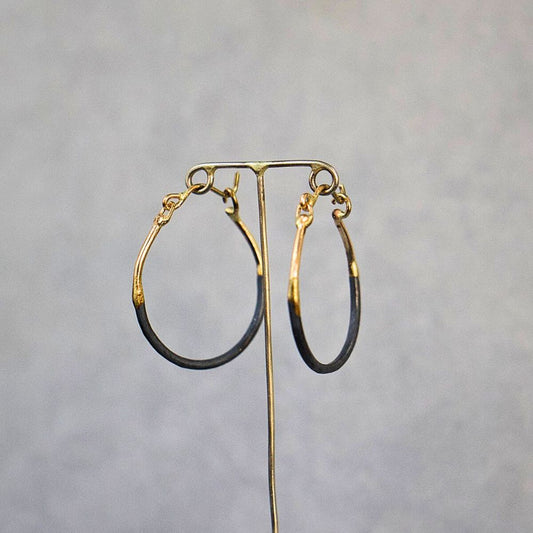 Madonna Medium Gold and Silver Hoops