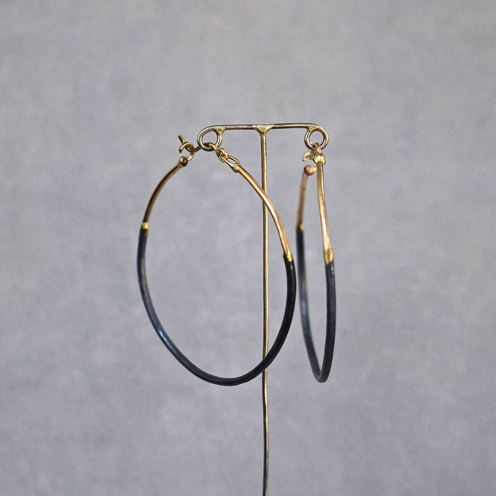 Madonna Large Gold and Silver Hoops