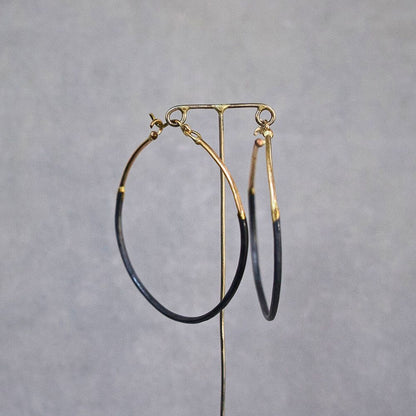 Madonna Large Gold and Silver Hoops