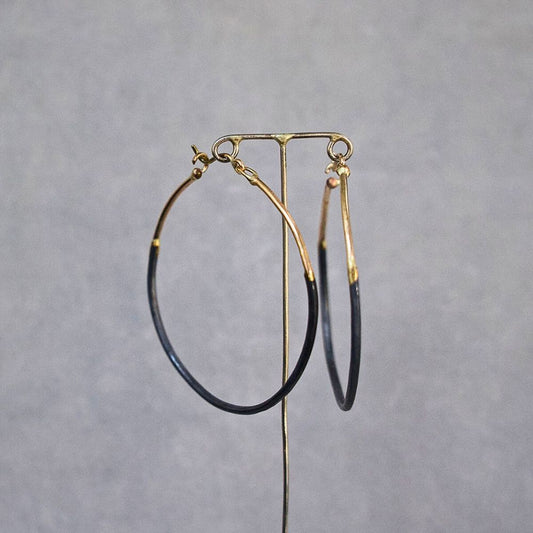Madonna Large Gold and Silver Hoops