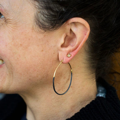 Madonna Large Gold and Silver Hoops
