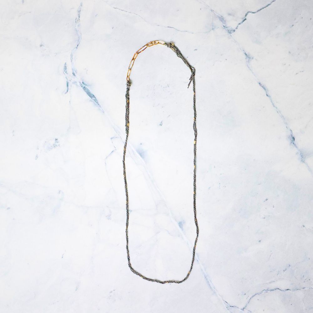 Gold and Silver Rope Chain - 31 inches