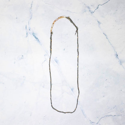 Gold and Silver Rope Chain - 31 inches