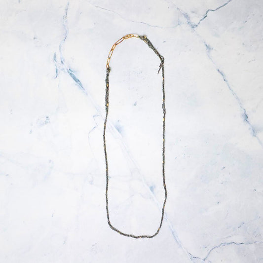 Gold and Silver Rope Chain - 31 inches