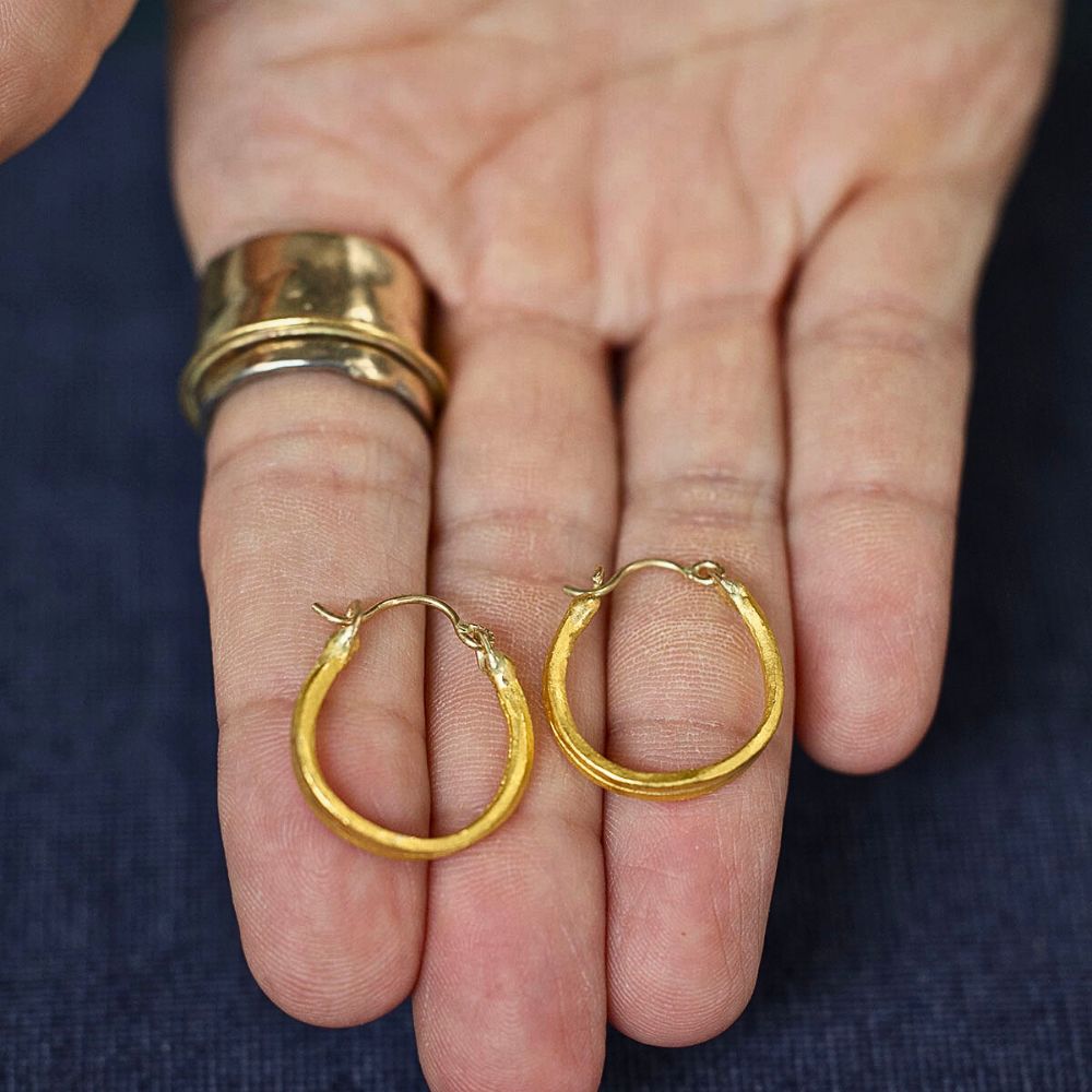 Cleopatra Large Gold Hoops