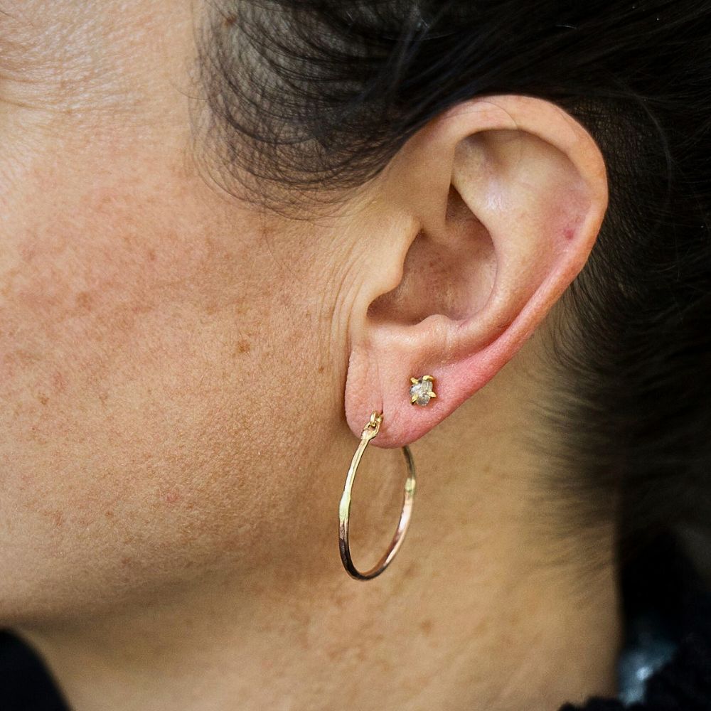 Madonna Medium Gold Hoops