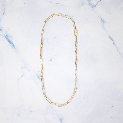 Gold Link Chain- 21 Inches