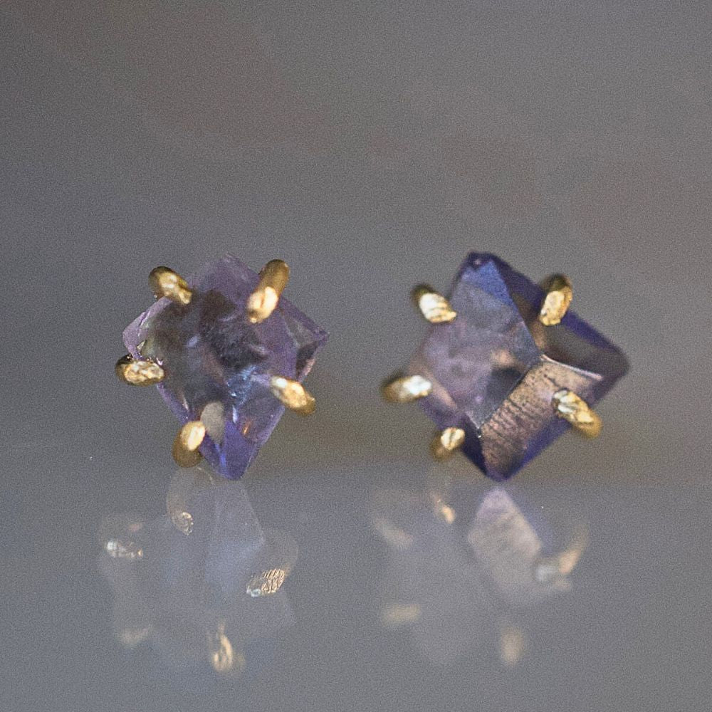Iolite Extra Small Stone Studs