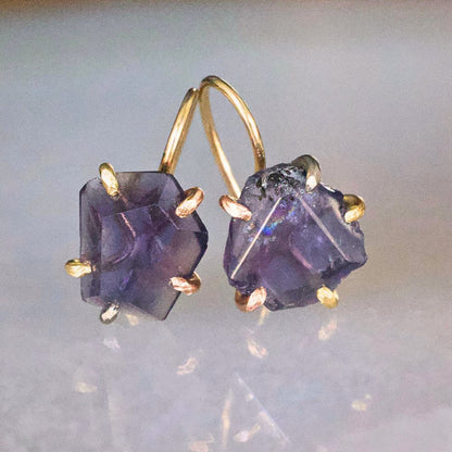 Iolite Hook Earrings