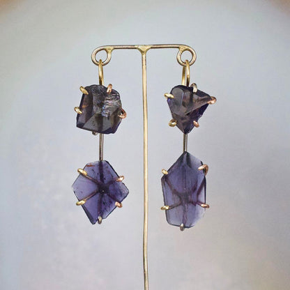 Iolite Day to Night Earrings