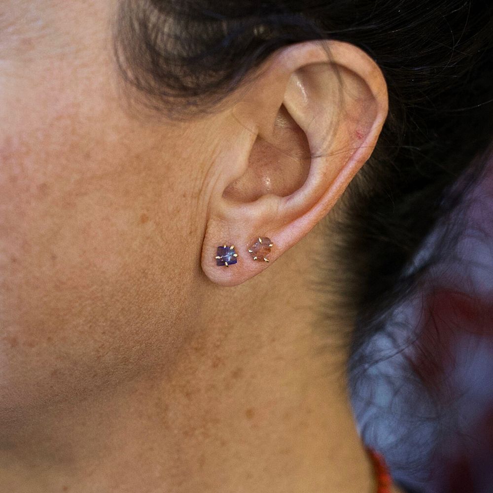 Iolite Extra Small Stone Studs