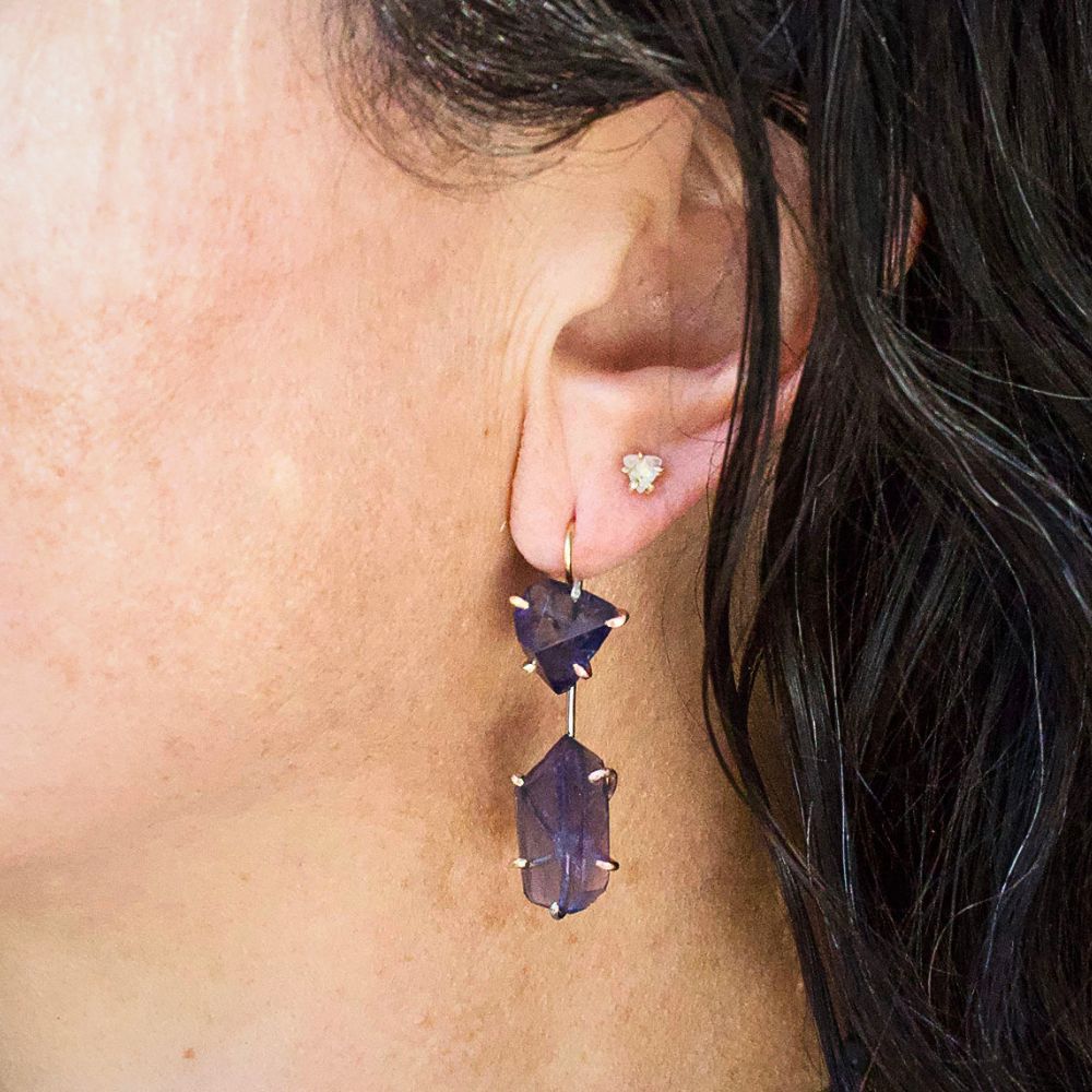 Iolite Day to Night Earrings