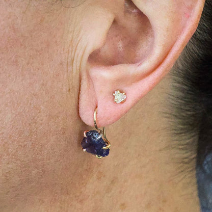 Iolite Hook Earrings