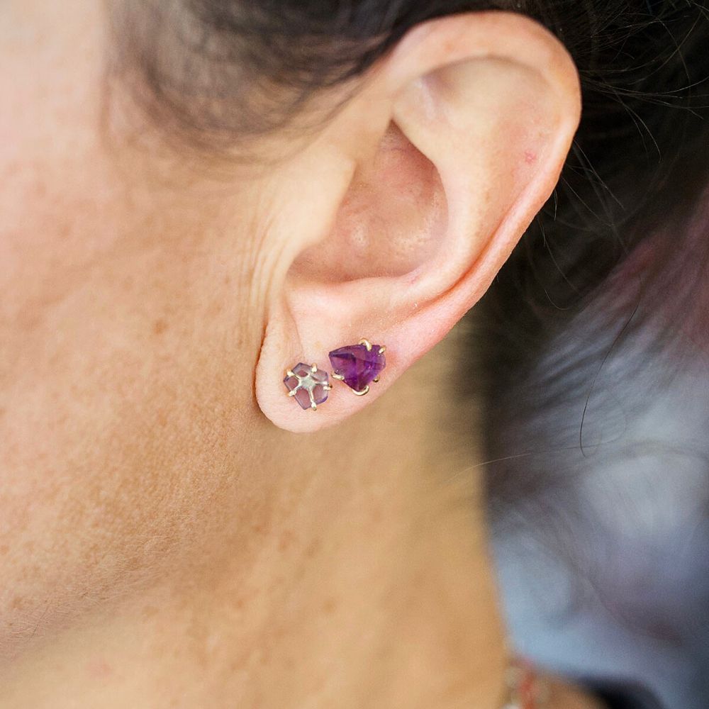 Iolite Small Stone Studs