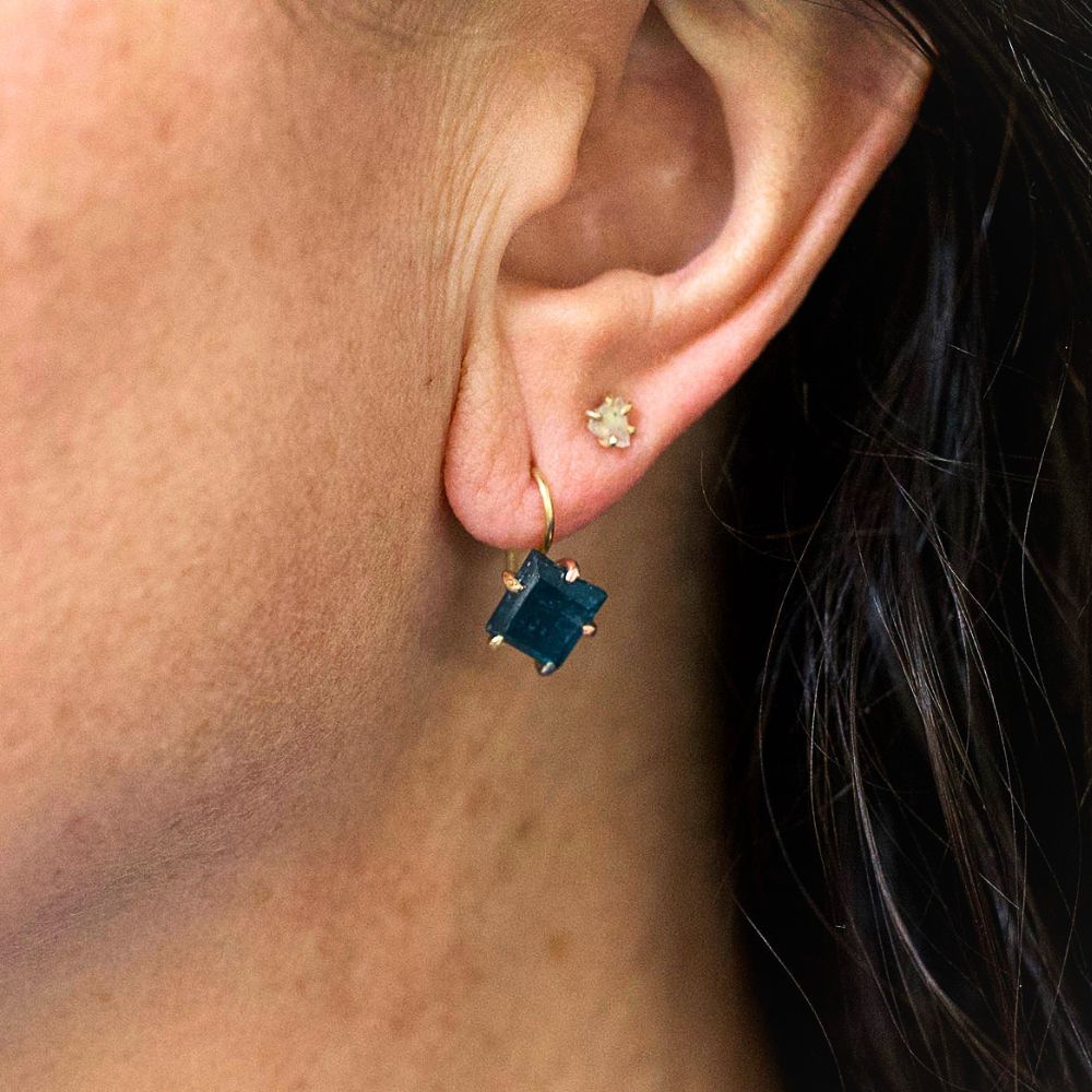 Kyanite Hook Earrings