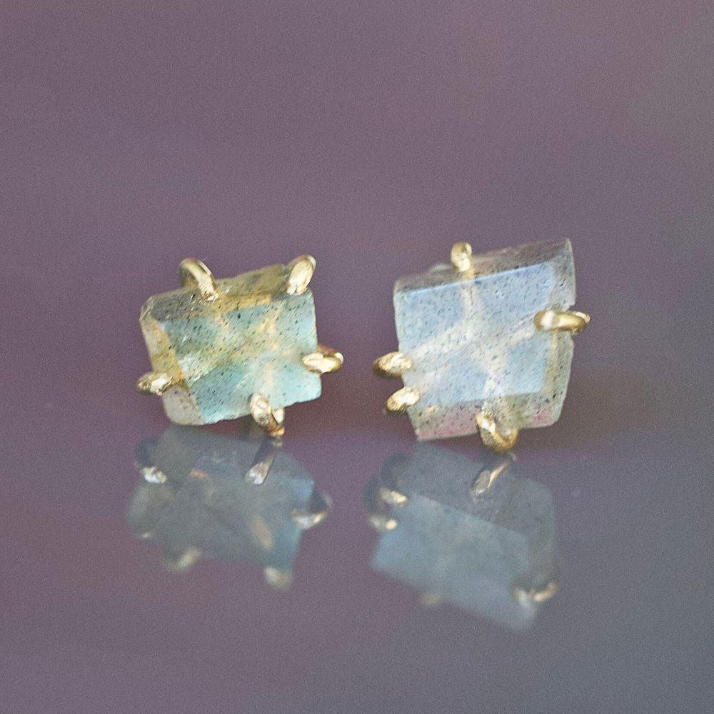 Labradorite Small Stone Studs