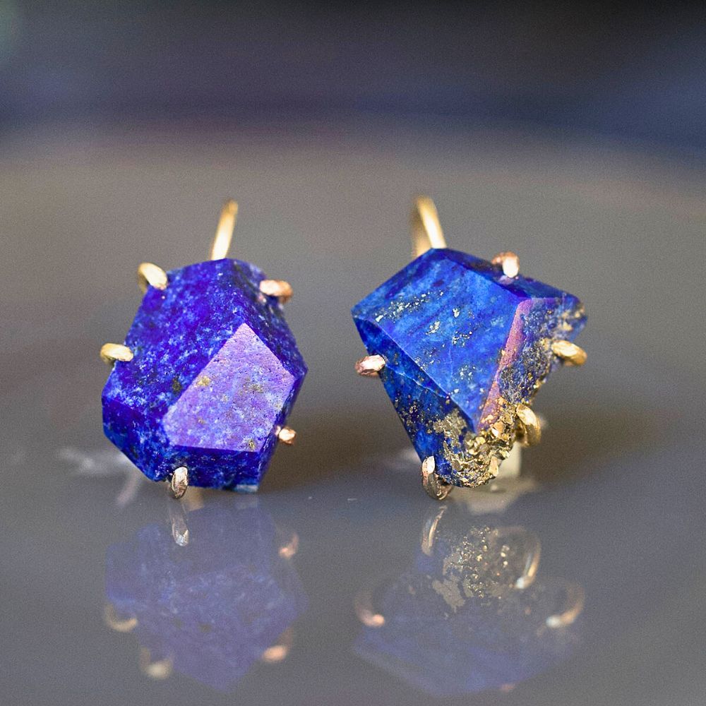 Lapis Hook Earrings