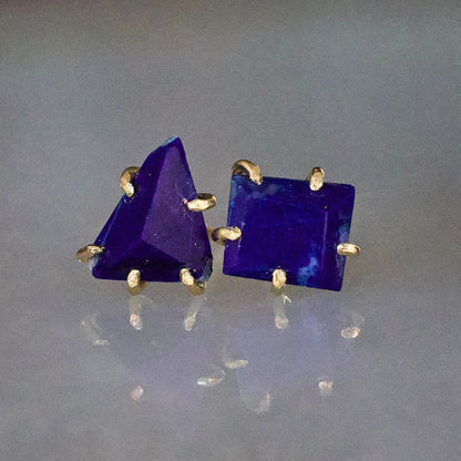 Lapis Medium Stone Studs