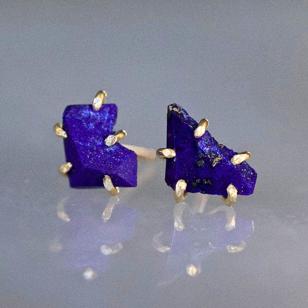 Lapis Small Stone Studs