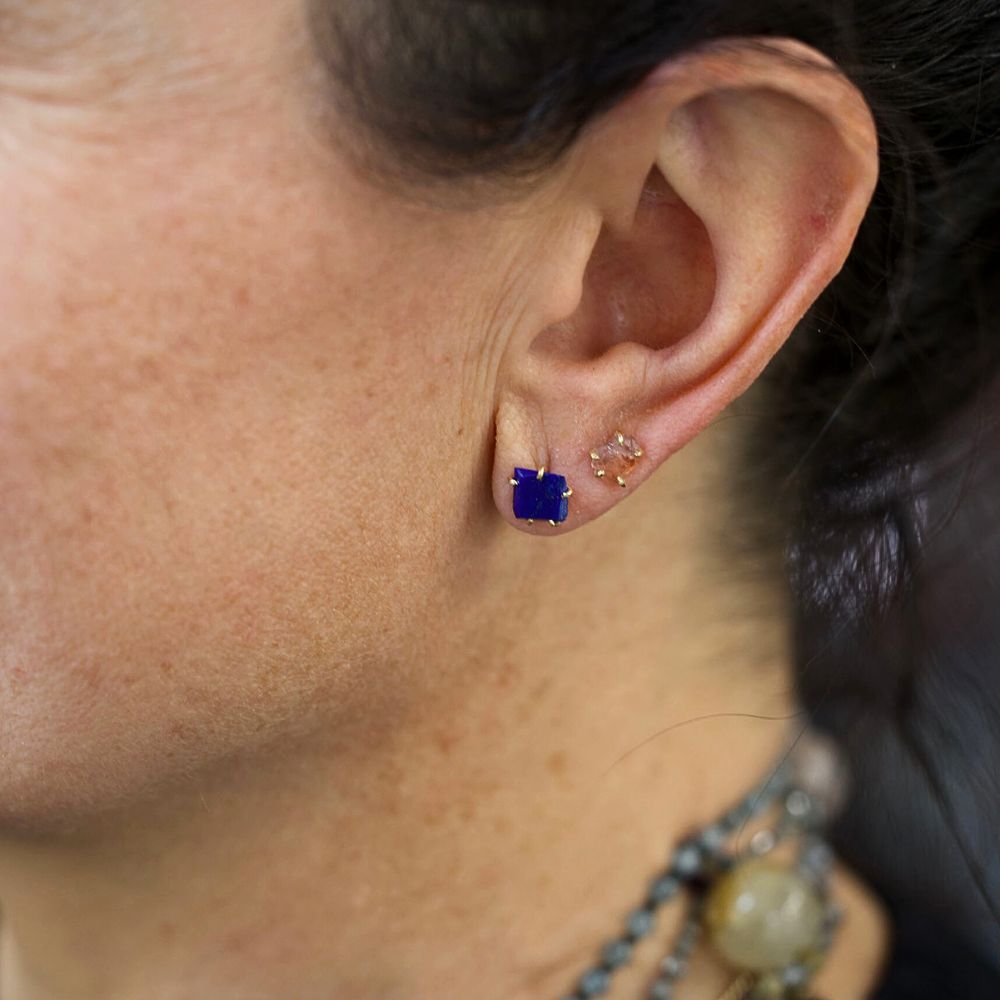Lapis Small Stone Studs