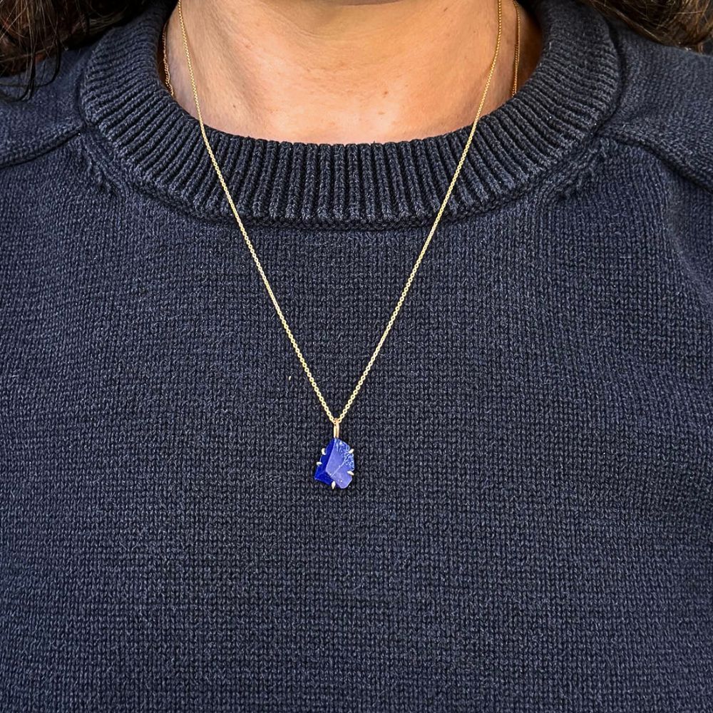 Lapis Small Stone Pendant