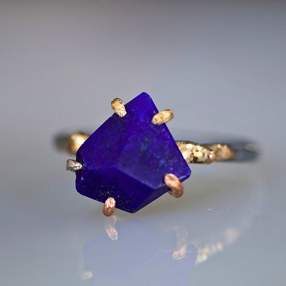 Lapis Small Stone Ring