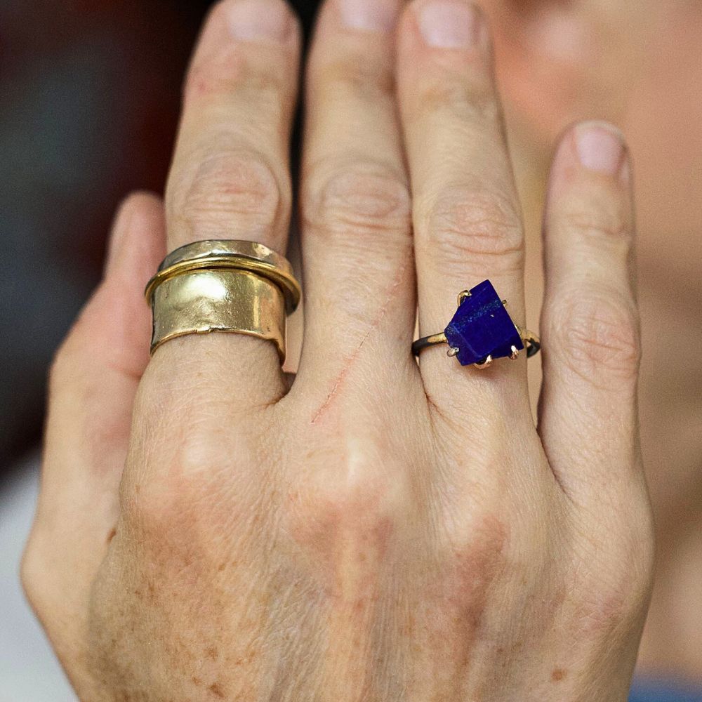 Lapis Medium Stone Ring