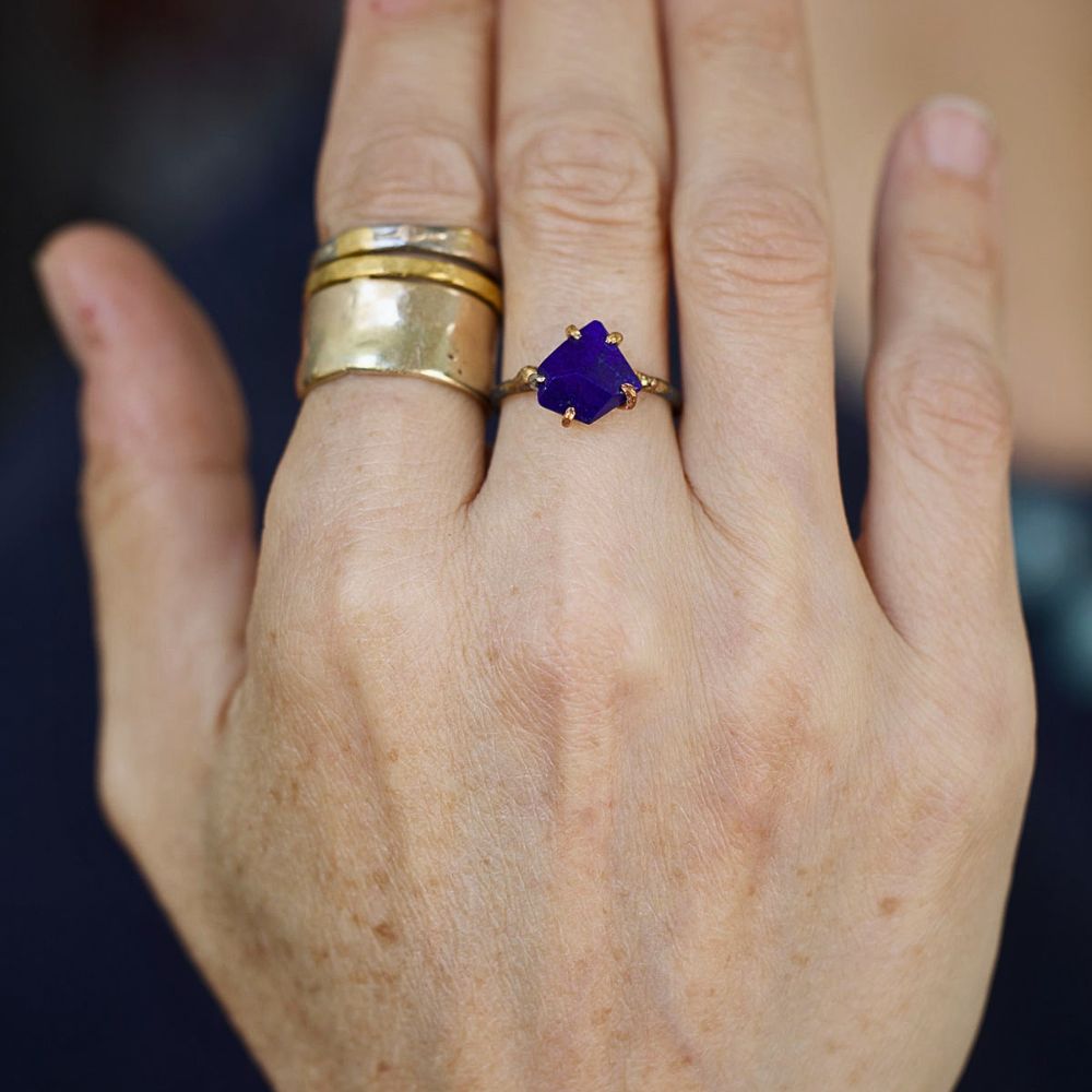 Lapis Small Stone Ring