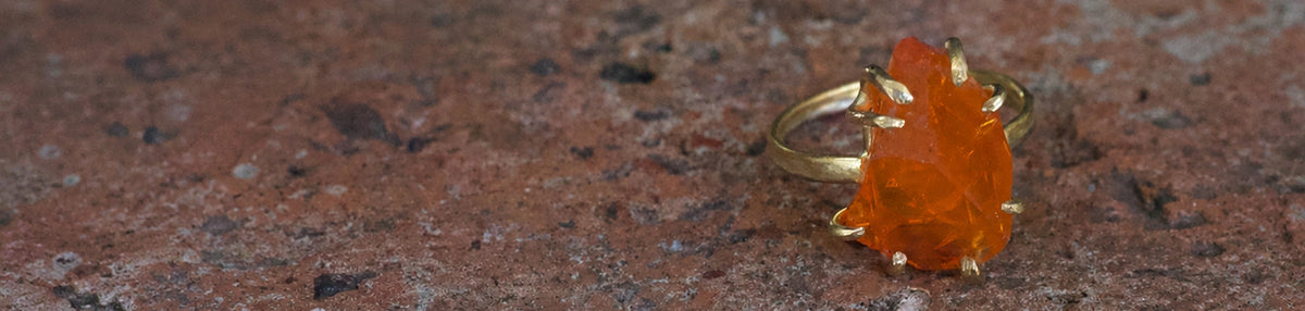 Mexican Fire Opal Jewelry by Variance Objects