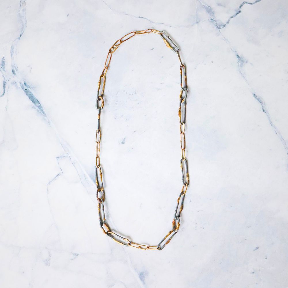 Mixed Metal Link Chain