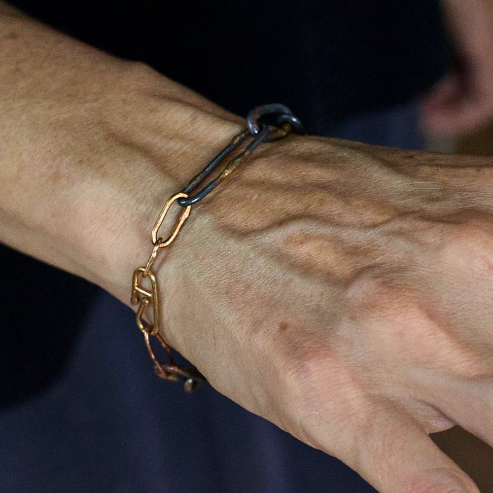 Mixed Metal Link Bracelet