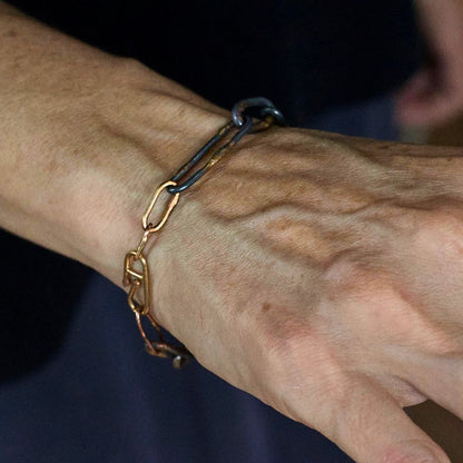 Mixed Metal Link Bracelet