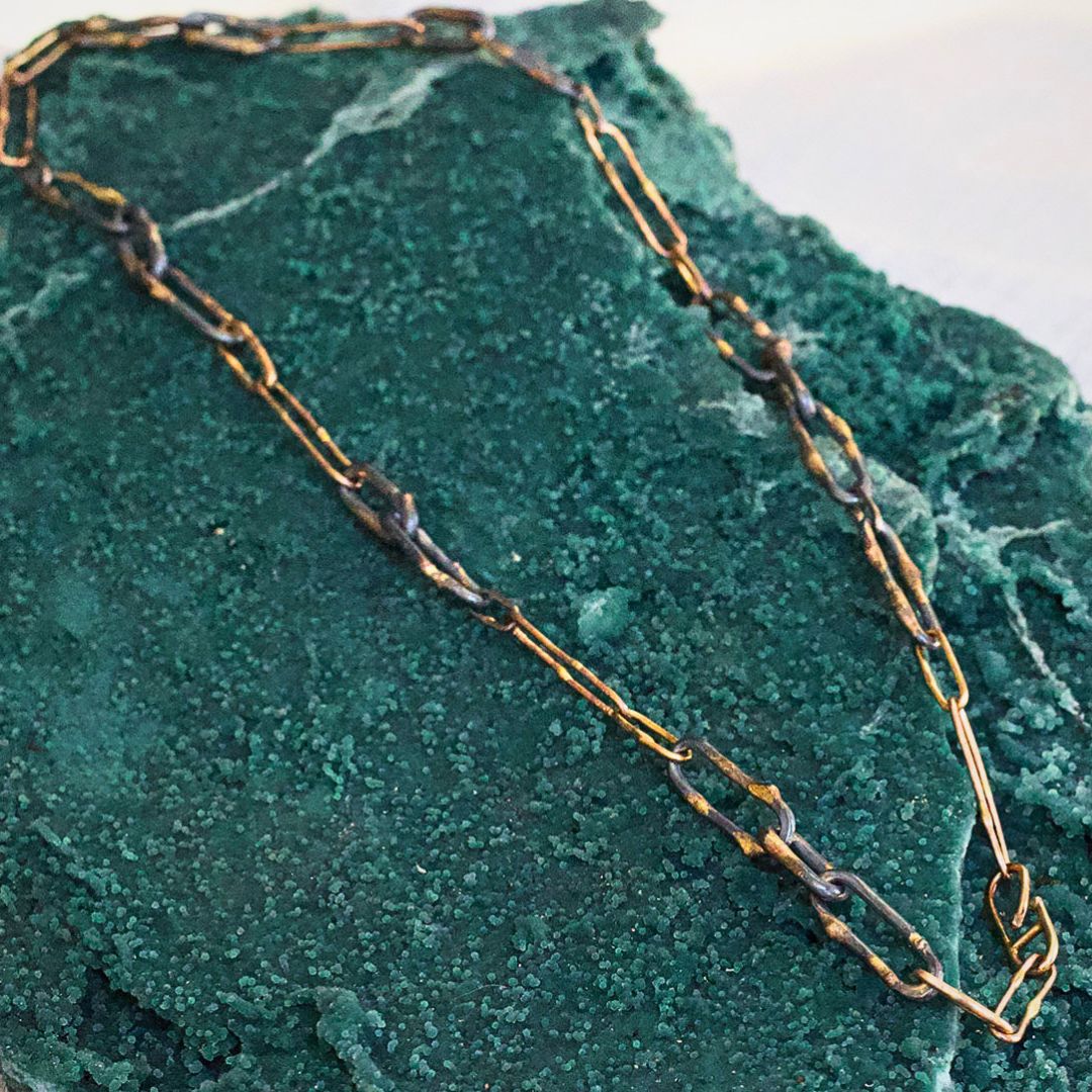 Mixed Metal Link Chain