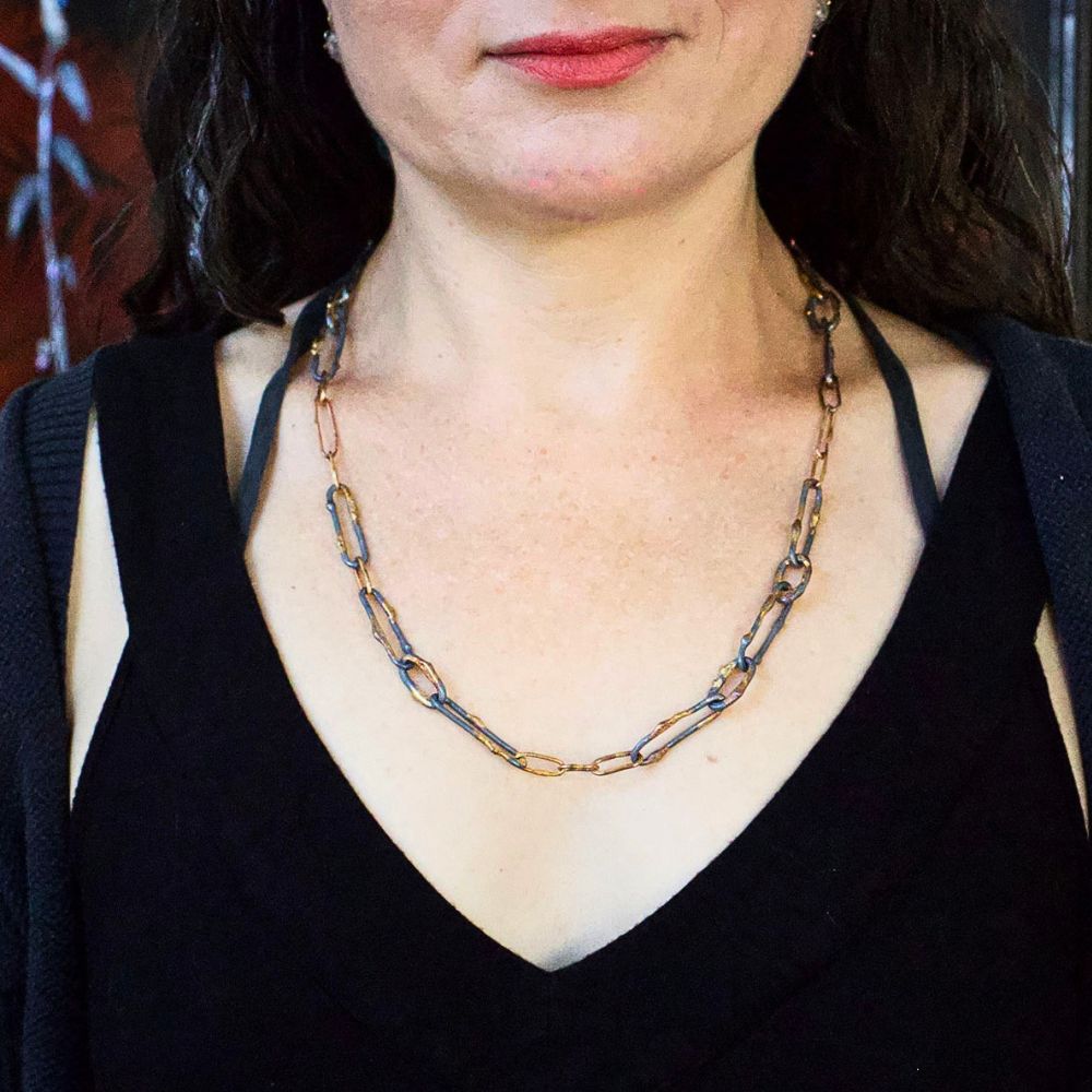 Mixed Metal Link Chain
