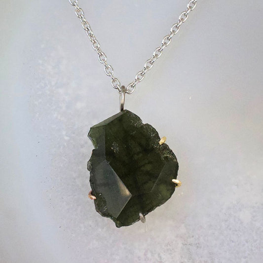 Moldavite Large Stone Pendant