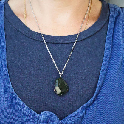 Moldavite Large Stone Pendant
