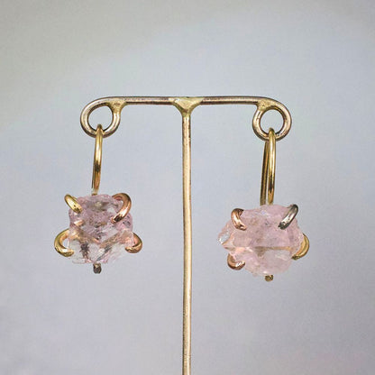 Morganite Hook Earrings
