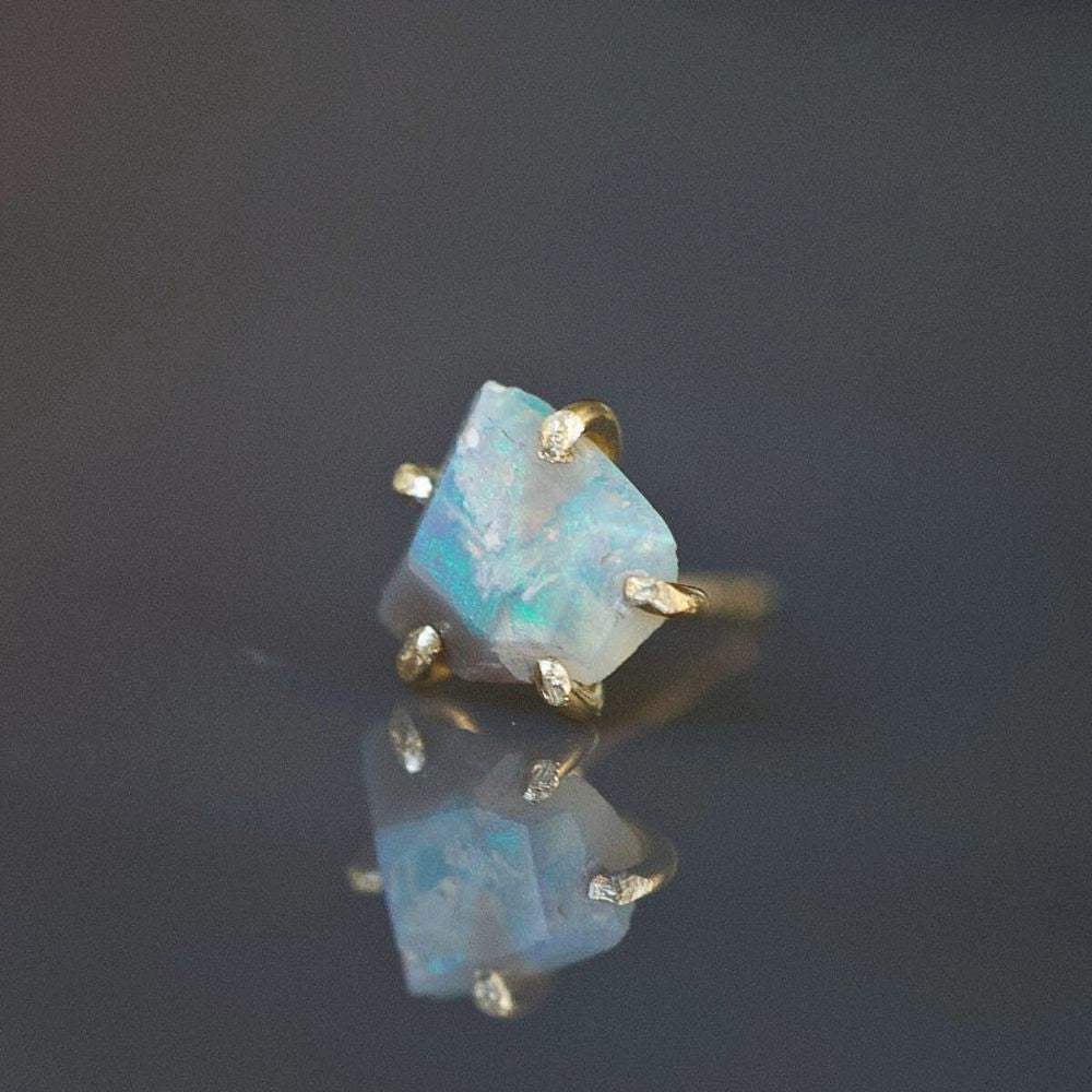 Australian Opal Single Small Stone Stud