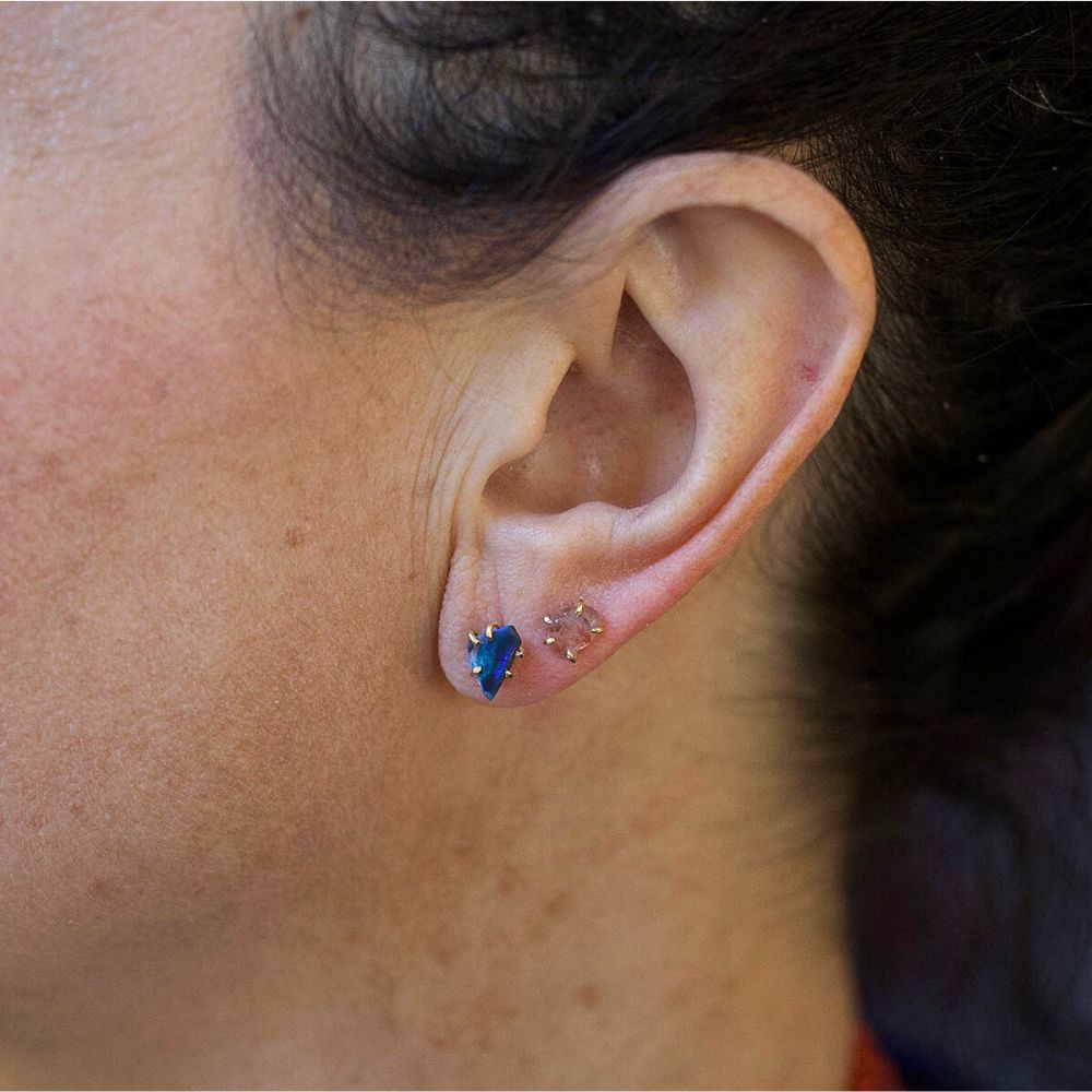 Australian Opal Single Small Stone Stud